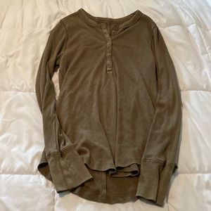 Olive Green Aerie Henley